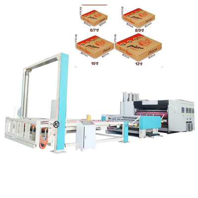 Machine de découpage actionnée hydraulique de carton de machine de fabrication de cartons de pizza multicolore