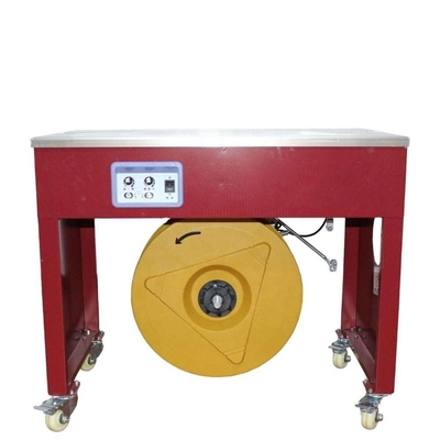 Machine à bandes semi-automatique pour palettes en carton ondulé