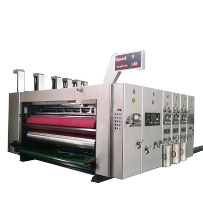 L'imprimante automatique Slotter Machine For de Flexo de couleurs du conducteur 6 a ridé la boîte de carton