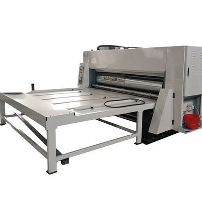 L'imprimante Slotter ondulée de Flexo 4 couleurs meurent le type semi automatique d'alimentation à chaînes de coupeur