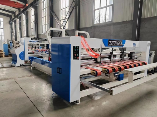 Pliage piquant et collage de la vitesse réglable de carton de machine ondulée de boîte