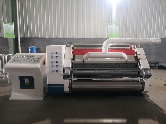 Machine à boîtes de carton ondulées à face unique à vapeur